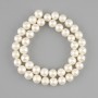 Freshwater pearl beads 8–9mm, on a thread, 38cm length