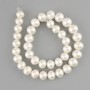 Natural freshwater pearls beads 10.5–12.5 mm, 40 cm length on a thread