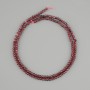 Garnet Beads Faceted Round Beads, 2mm diameter ±, 39cm length ±