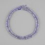 Sapphire Beads Faceted Cube, 2.5×2.5 mm, length 39 cm