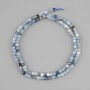 Cuanite Beads, Faceted Cube, 3x3mm, 39cm length