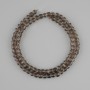 Smoky topaz Beads, faceted cube shape, diameter 4.5–5 mm, length 38 cm