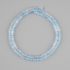 Faceted topaz beads cube shape, 3x3mm, thread length 39cm