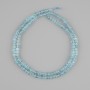 Faceted Topaz Beads Cube-shaped, 2×2.5 mm, thread length 39 cm