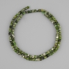 Diopside Beads Natural Stone Faceted Cube 3x3mm, Length 37cm ±
