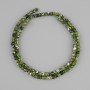 Diopside Beads Natural Stone Faceted Cube 3x3mm, Length 37cm ±