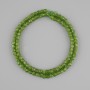 Diopside Beads Natural Stone Faceted Cube, diameter 3.5x3.5mm, length 39cm