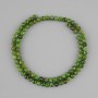 Diopside Beads natural stone faceted ball, diameter 4mm±, length 37cm±