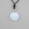 Pendant Tree of Life Moonstone Opalite, diameter 36mm±, on black cord with drawstring, length 78cm+