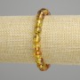 Amber Bracelet smooth beads, diameter 8mm±, length 18cm stretch