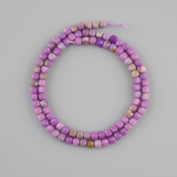 Phosphosiderite Beads Granulated Cube 4mm x 4mm, 38cm+ Length