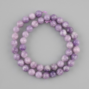 Leopedolite Beads faceted ball 8mm+-, length 36cm+