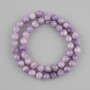 Leopedolite Beads faceted ball 8mm+-, length 36cm+