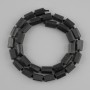 Tourmaline Gem Beads Sterling Black Cut, diameter 10-11, 5×6, 5-7, 5mm±, thread length 41cm±