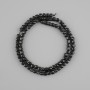 Natural Tourmaline Beads, Faceted Cube Stones, 4×4 mm, length 39 cm