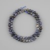 Sapphire Beads, Natural Stone, Faceted Round Bead, 5–5.5 mm diameter, 38 cm length