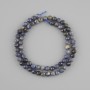 Sapphire Beads, Natural Stone, Faceted Round Bead, 5–5.5 mm diameter, 38 cm length