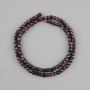 Garnet Beads Natural Stone, Faceted Cube Shape, 4×4mm, 38cm Length