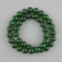 Chrysoprase Beads Smooth Ball 10mm Ø, Length 38cm+/-