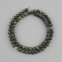 Seraphinite Faceted Beads Ball 5.5 mm diameter, 38 cm length