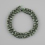 Seraphinite Beads, Natural Stone, Smooth Round 6mm, Length 38cm
