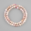 Pink opal faceted cube beads, diameter 6×6mm, thread length 38cm