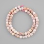 Beads - Rose Opal Faceted Cubes, 6-6.5 mm, 5x6-6.5, 39 cm long