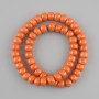 Coral Rondelle Beads, 10×7mm diameter, 40cm length