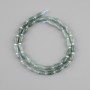 Jadeite Teardrop Beads, 8x5mm +/-, 3mm seed beads, length 38cm