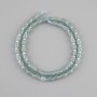 Jadeite Beads Cylindrical 5–5.5mm dia, 5×5mm±, 3mm± seed beads, length 39cm±