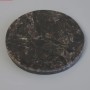 Souvenir plate made of natural Nuummite stone, diameter 103×10mm± (Price per 100 g)