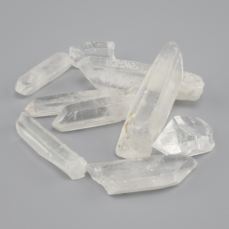 Souvenir Natural Stone Mountain Crystal Tumbled, diameter 20-65×7-16mm+ (assorted sizes) (Price per 100 g)