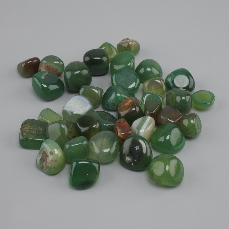 Braided/Fluted Agate souvenir stone, diameter 11-17×10-15×9-12mm+ (assorted sizes) (Price per 100 g)