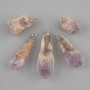 Amethyst pendant of uncut stone ~ 24-42×11-13mm+- assorted sizes
