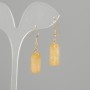 Earrings Citrine Cylinder, diameter 18×8mm,+-, length 40mm+-