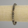 Bracelet Pyrite (artificial) smooth bead, diameter 6mm±, length 18cm± stretch