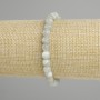 Bracelet Labradorite (artificial) smooth bead, diameter 6mm±, length 18cm± stretch