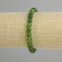 Bracelet Jadeite (artificial) smooth bead, 6mm± diameter, 18cm± length stretch