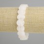 Bracelet Mountain Crystal smooth link, diameter 14×10mm±, length 18cm± stretch