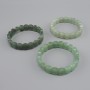 Nephrite Bracelet Smooth Links, 14×10mm diameter, length 18cm, stretch