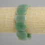 Bracelet Nephrite Smooth Link, diameter 20x15mm±, length 18cm± stretch