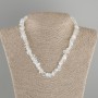 Moonstone Opalite Beads Necklace, chip, 7-10 mm diameter, 5×3-4, 5 mm±, length 40 cm + 5 cm extender chain