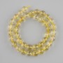 Citrine Beads Smooth Round 10mm Ø, 39cm Length on Thread