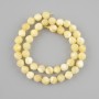 Beads Yellow Agate Multifaceted, 8x7 mm, 38 cm on thread
