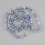 Kianite and Rock Crystal Beads 78 cm On Thread - 5–7.5 mm natural seed beads