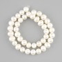 Freshwater Pearls Beads, 9–10×8–9 mm ± on thread, length 36 cm+