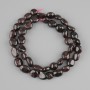 Garnet facet beads 9-12, 5×8-9, 5mm+-, thread length 40cm+-
