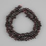 Garnet Beads Granulate 7-11×3-5mm ±, length 40cm ±