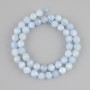 Aquamarine Beads Faceted 8x7mm, on thread 37cm long ±