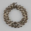 Smoky Topaz Beads, Bicone Cut, 9×8 mm, on Thread, 37 cm ±